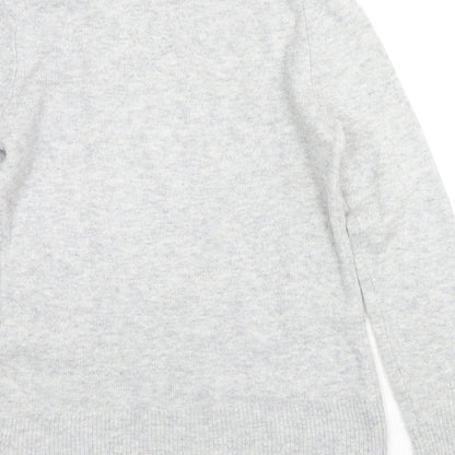 Womens UK Size 8 Warehouse Grey Pullover Jumper