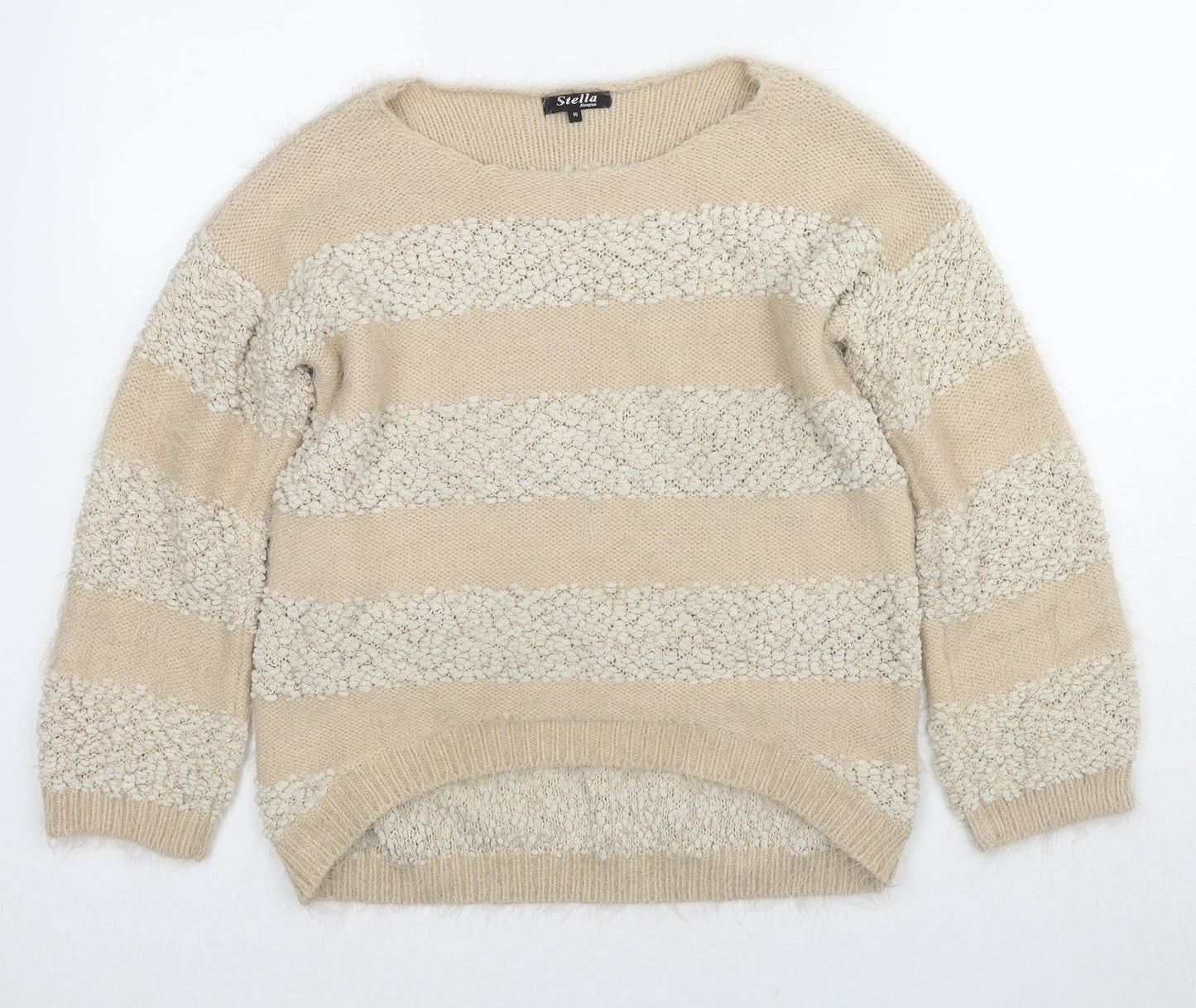 Womens UK Size 10 Stella Morgan Beige Pullover Jumper