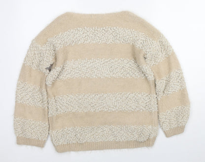 Womens UK Size 10 Stella Morgan Beige Pullover Jumper