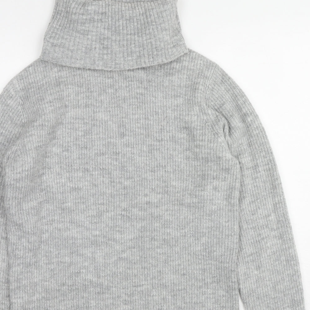 Womens UK Size XS Miss Selfridge Grey Tunic Jumper