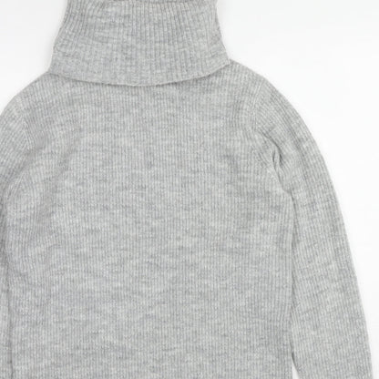 Womens UK Size XS Miss Selfridge Grey Tunic Jumper