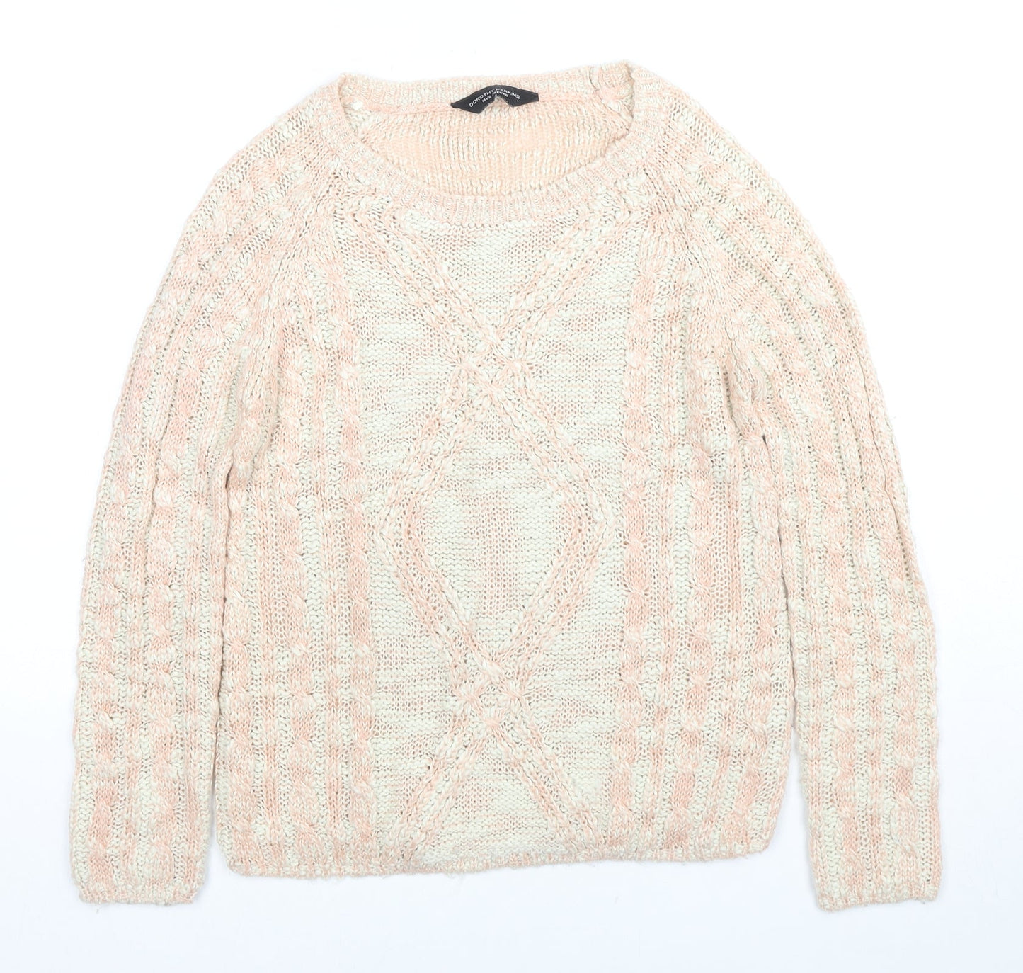 Womens UK Size 10 Dorothy Perkins Beige Pullover Jumper