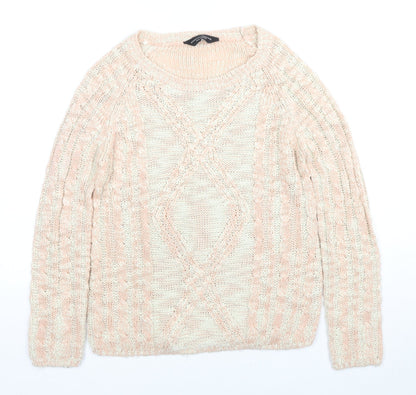 Womens UK Size 10 Dorothy Perkins Beige Pullover Jumper