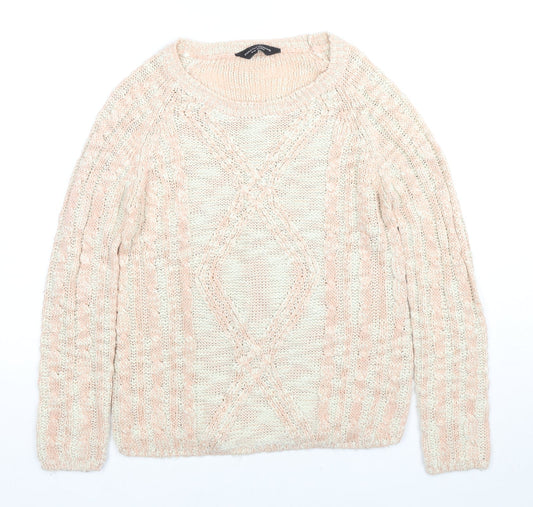 Womens UK Size 10 Dorothy Perkins Beige Pullover Jumper