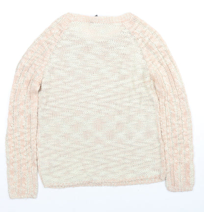 Womens UK Size 10 Dorothy Perkins Beige Pullover Jumper