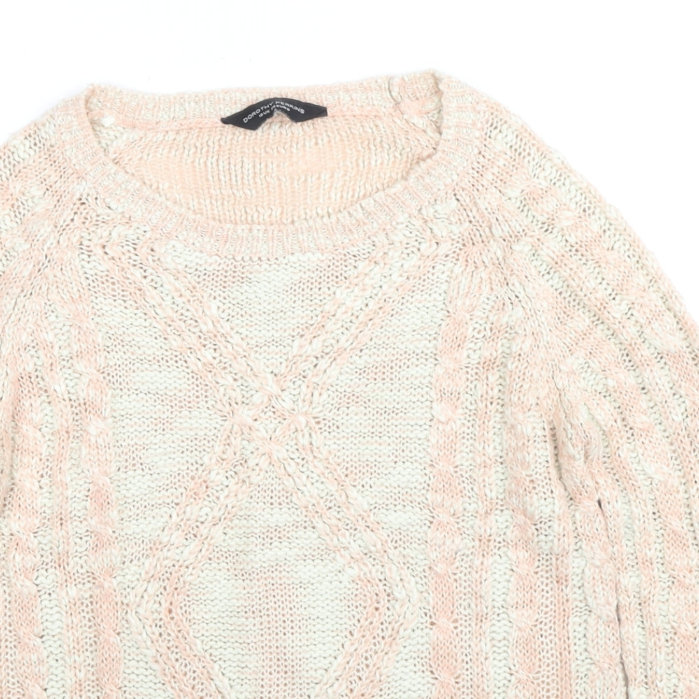 Womens UK Size 10 Dorothy Perkins Beige Pullover Jumper