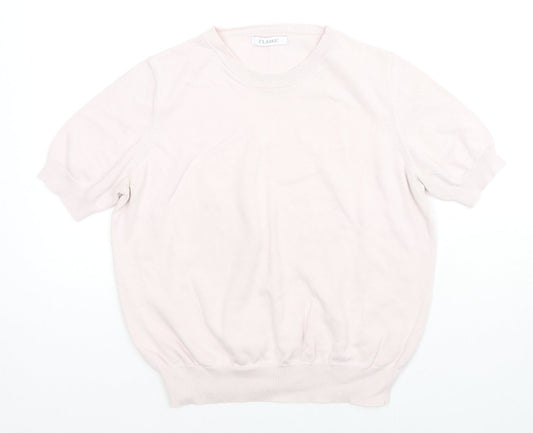 Womens UK Size 14 Classic Pink Basic Blouse