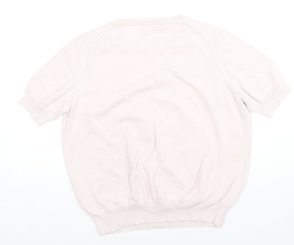 Womens UK Size 14 Classic Pink Basic Blouse