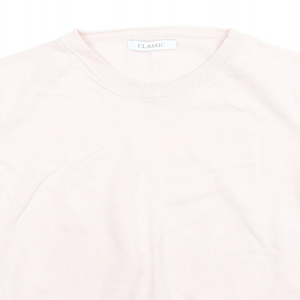Womens UK Size 14 Classic Pink Basic Blouse