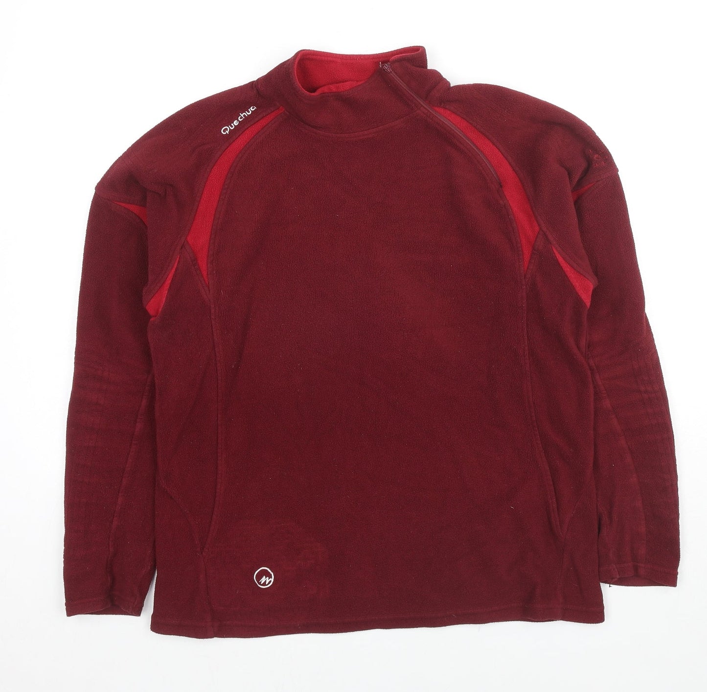 Quechua Womens Red Polyester Pullover Sweatshirt Size M Pullover - Logo