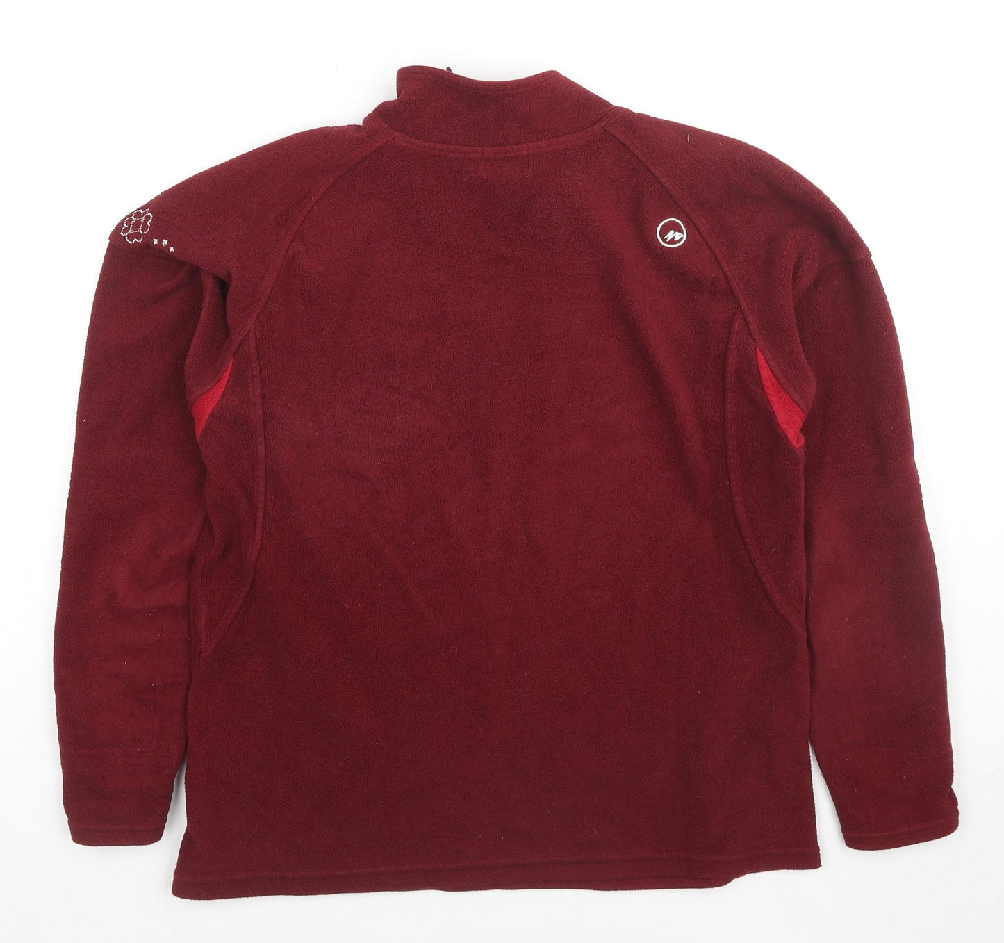 Quechua Womens Red Polyester Pullover Sweatshirt Size M Pullover - Logo