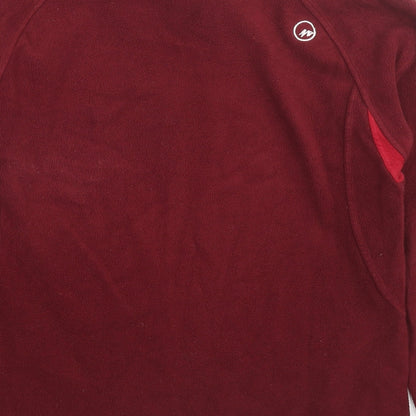 Quechua Womens Red Polyester Pullover Sweatshirt Size M Pullover - Logo