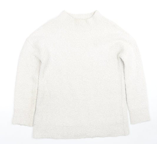 Crew Clothing Womens Ivory Round Neck Acrylic Pullover Jumper Size 10