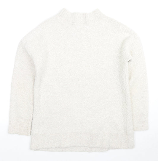 Crew Clothing Womens Ivory Round Neck Acrylic Pullover Jumper Size 10