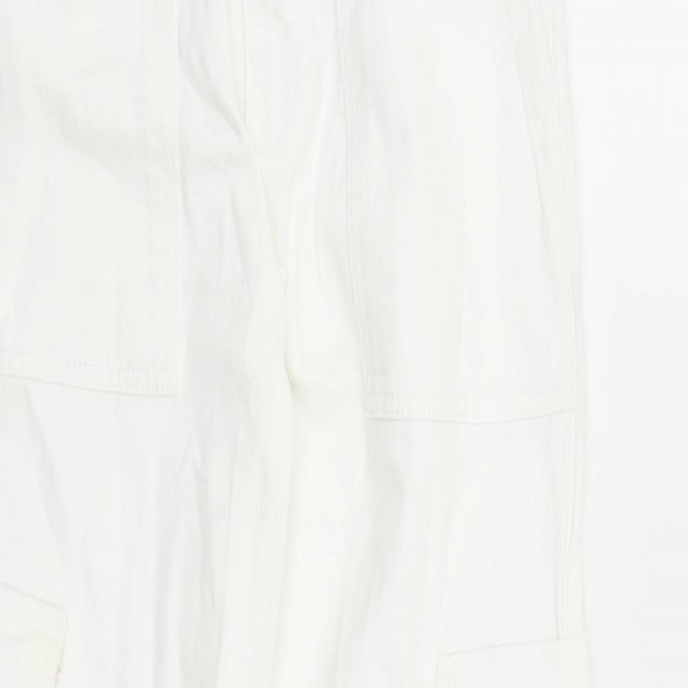 BDG Womens White Cotton Straight Jeans Size XS L28 in Regular Zip - Cargo