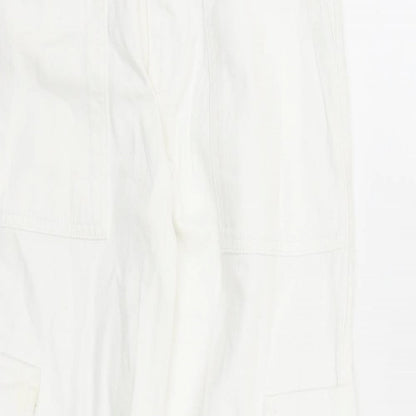 BDG Womens White Cotton Straight Jeans Size XS L28 in Regular Zip - Cargo