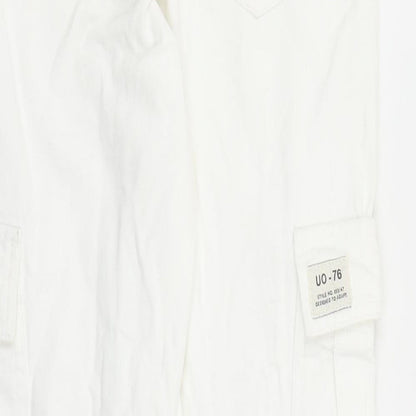 BDG Womens White Cotton Straight Jeans Size XS L28 in Regular Zip - Cargo