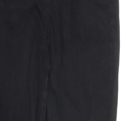 Heavenly Jeans Womens Black Cotton Straight Jeans Size 12 L31 in Regular Zip