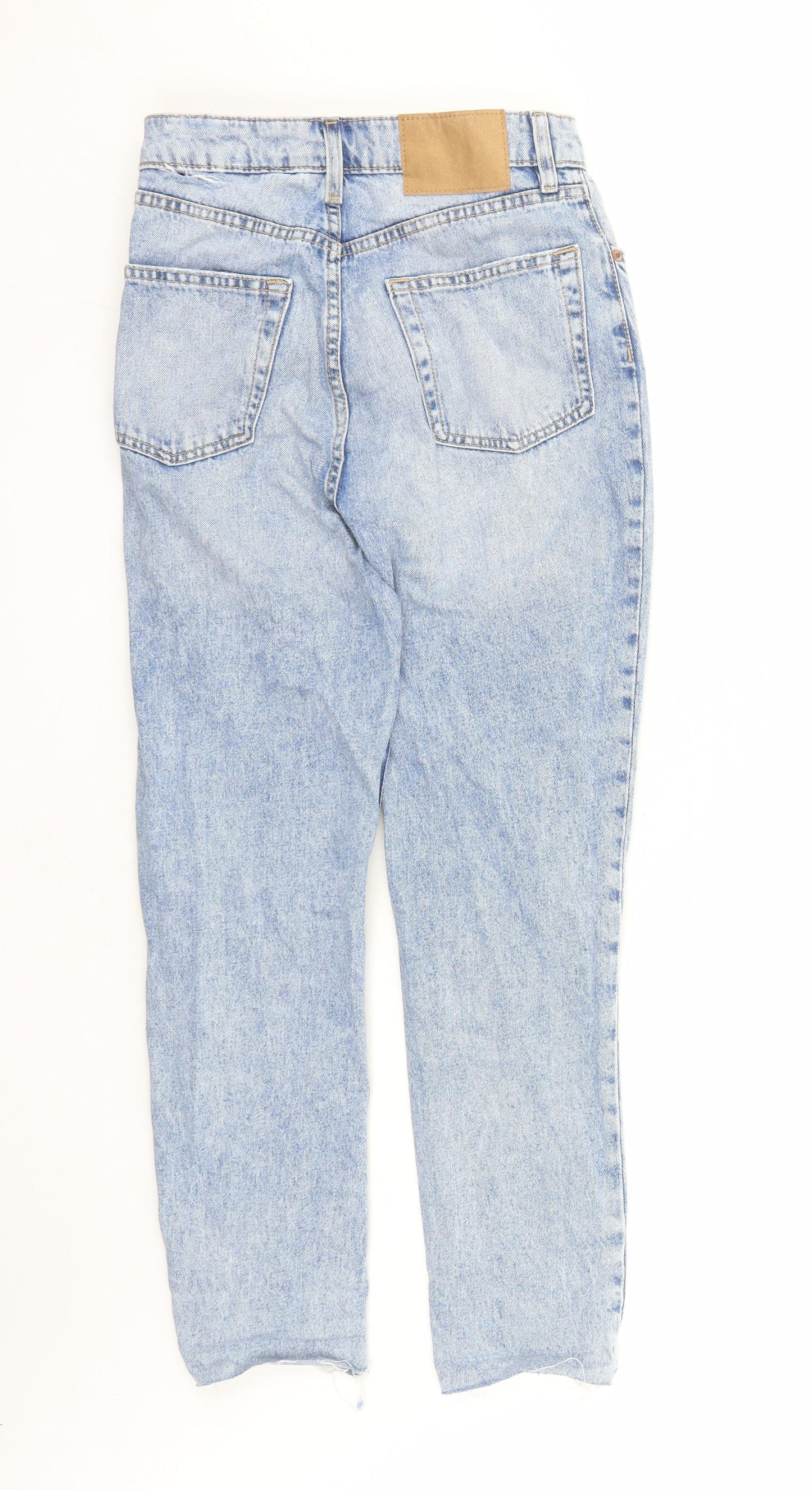 Divided by H&M Womens Blue Cotton Skinny Jeans Size 6 L27 in Regular Button