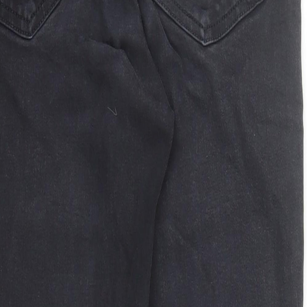 Topshop Womens Black Cotton Skinny Jeans Size 28 in L27 in Regular Zip