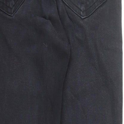 Topshop Womens Black Cotton Skinny Jeans Size 28 in L27 in Regular Zip