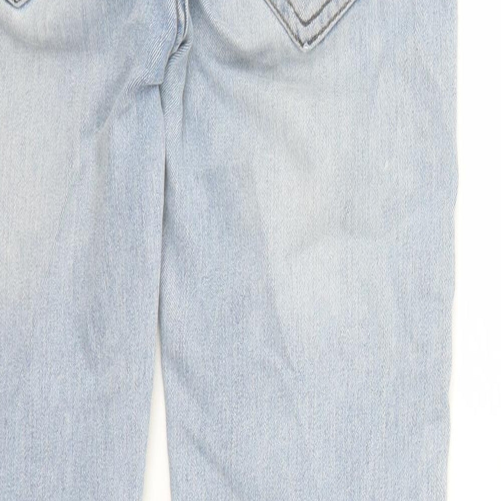 Denim & Co. Mens Blue Cotton Straight Jeans Size 30 in L30 in Regular Zip