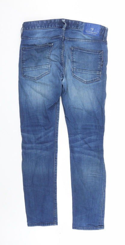 Mens UK Size 30 in Scotch & Soda Regular Fit Straight Blue Jeans