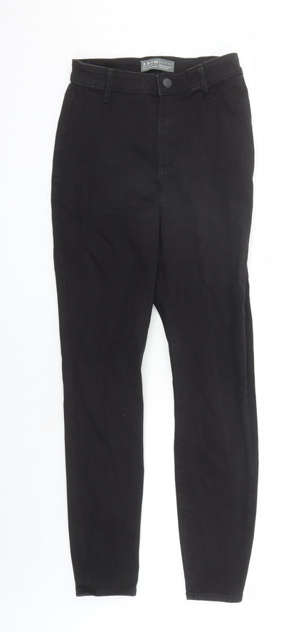 Denim & Co. Womens Black Cotton Skinny Jeans Size 8 L29 in Regular Zip