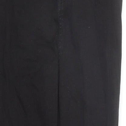 Denim & Co. Womens Black Cotton Skinny Jeans Size 8 L29 in Regular Zip