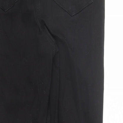 Denim & Co. Womens Black Cotton Skinny Jeans Size 8 L29 in Regular Zip