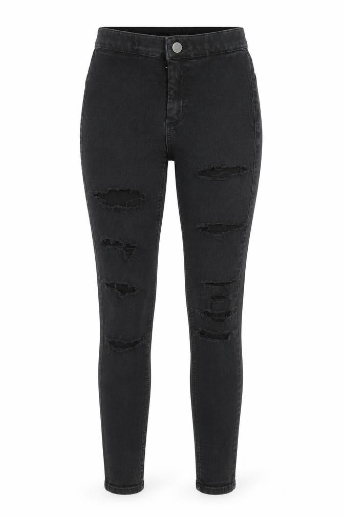 Womens UK Size 24 in Topshop Regular Fit Skinny Black Jeans