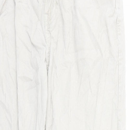 New Look Mens Beige Cotton Trousers Size 32 in L29 in Regular Zip