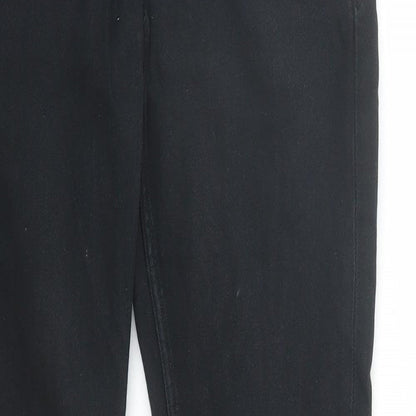 Zara Womens Black Cotton Skinny Jeans Size 28 in L30 in Regular Zip