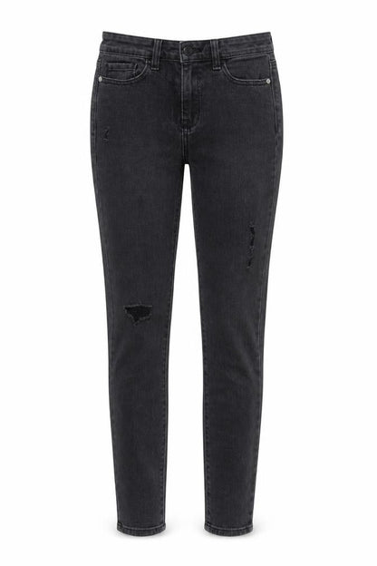 NEXT Womens Black Cotton Skinny Jeans Size 8 L29 in Regular Zip