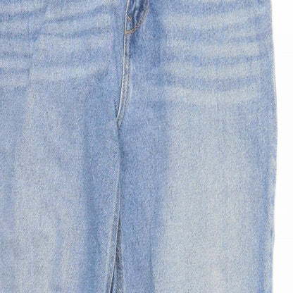 American Original Womens Blue Cotton Straight Jeans Size 28 in L28 in Regular Zip