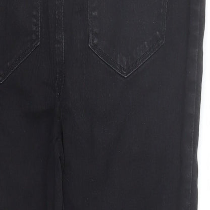Matalan Womens Black Cotton Jegging Jeans Size 10 L20 in Regular - Elasticated Waist