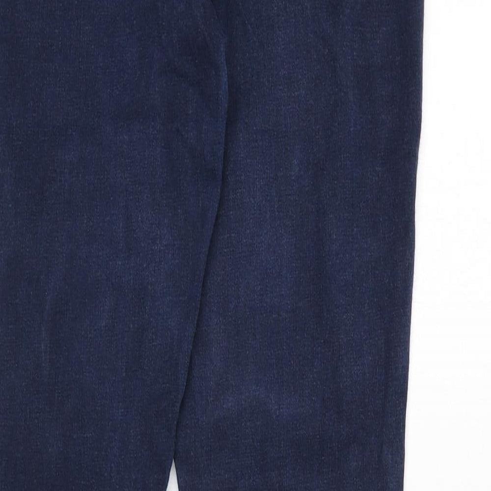 Topshop Womens Blue Cotton Skinny Jeans Size 30 in L30 in Regular Zip