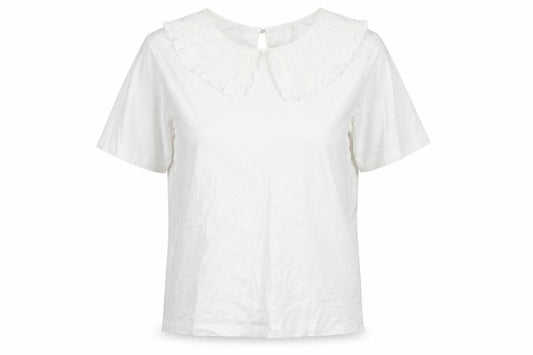 Womens UK Size 10 Influence White Basic T-Shirt