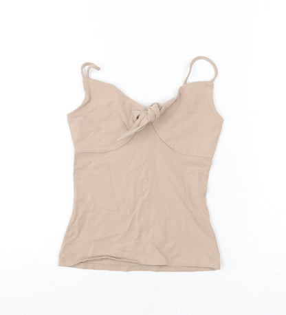 Womens UK Size 2XS Express Beige Camisole Tank