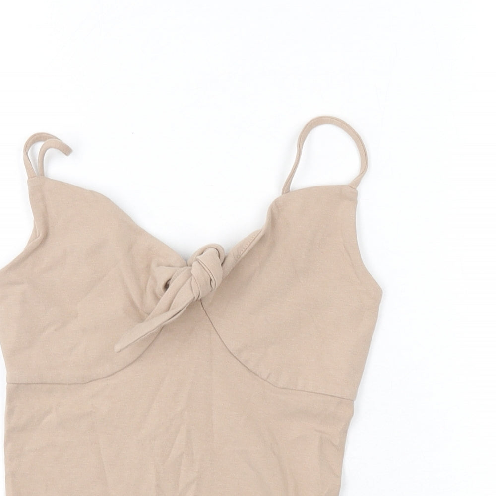 Womens UK Size 2XS Express Beige Camisole Tank