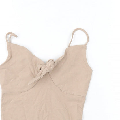 Womens UK Size 2XS Express Beige Camisole Tank