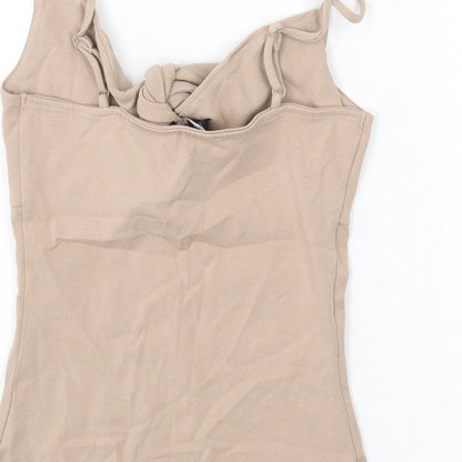 Womens UK Size 2XS Express Beige Camisole Tank