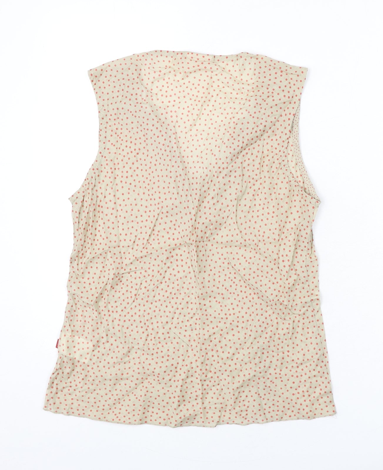 Womens UK Size M Jackpot Beige Basic Tank