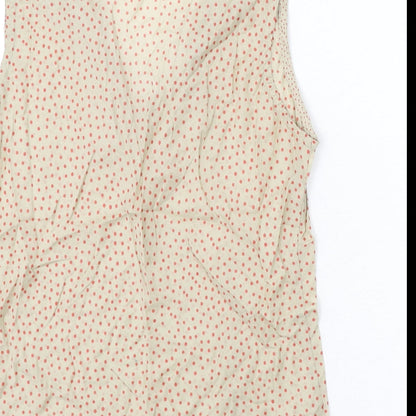Womens UK Size M Jackpot Beige Basic Tank