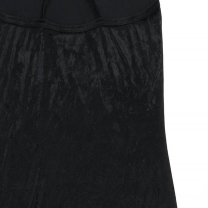 The Clothes Publisher Womens Black Polyester A-Line Size M Scoop Neck Pullover