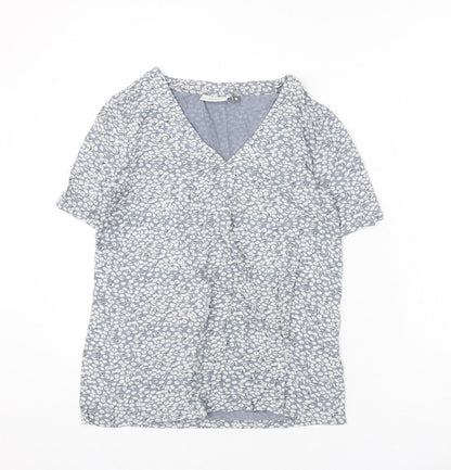 Womens UK Size M Adini Blue Basic T-Shirt