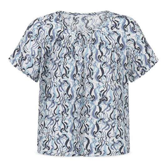 Womens UK Size XS Adini Blue Basic Blouse