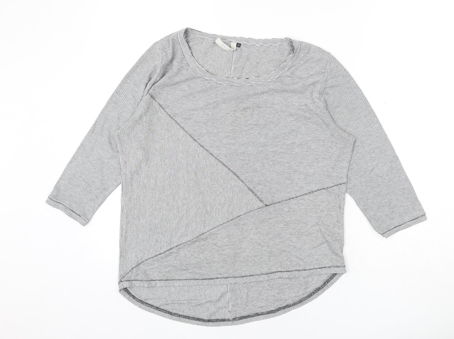 Womens UK Size 12 Maison de Nimes Grey Basic T-Shirt