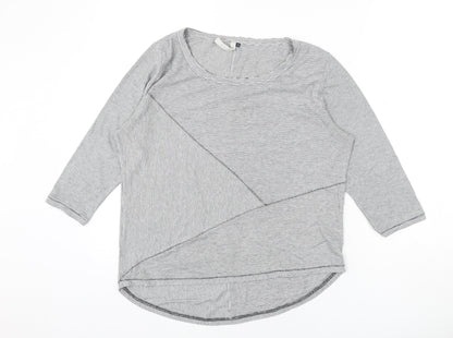 Womens UK Size 12 Maison de Nimes Grey Basic T-Shirt