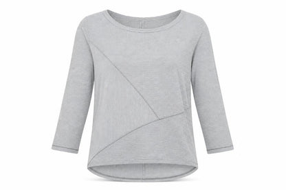 Womens UK Size 12 Maison de Nimes Grey Basic T-Shirt